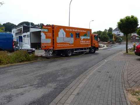 Absaugfahrzeug der Firma Harig